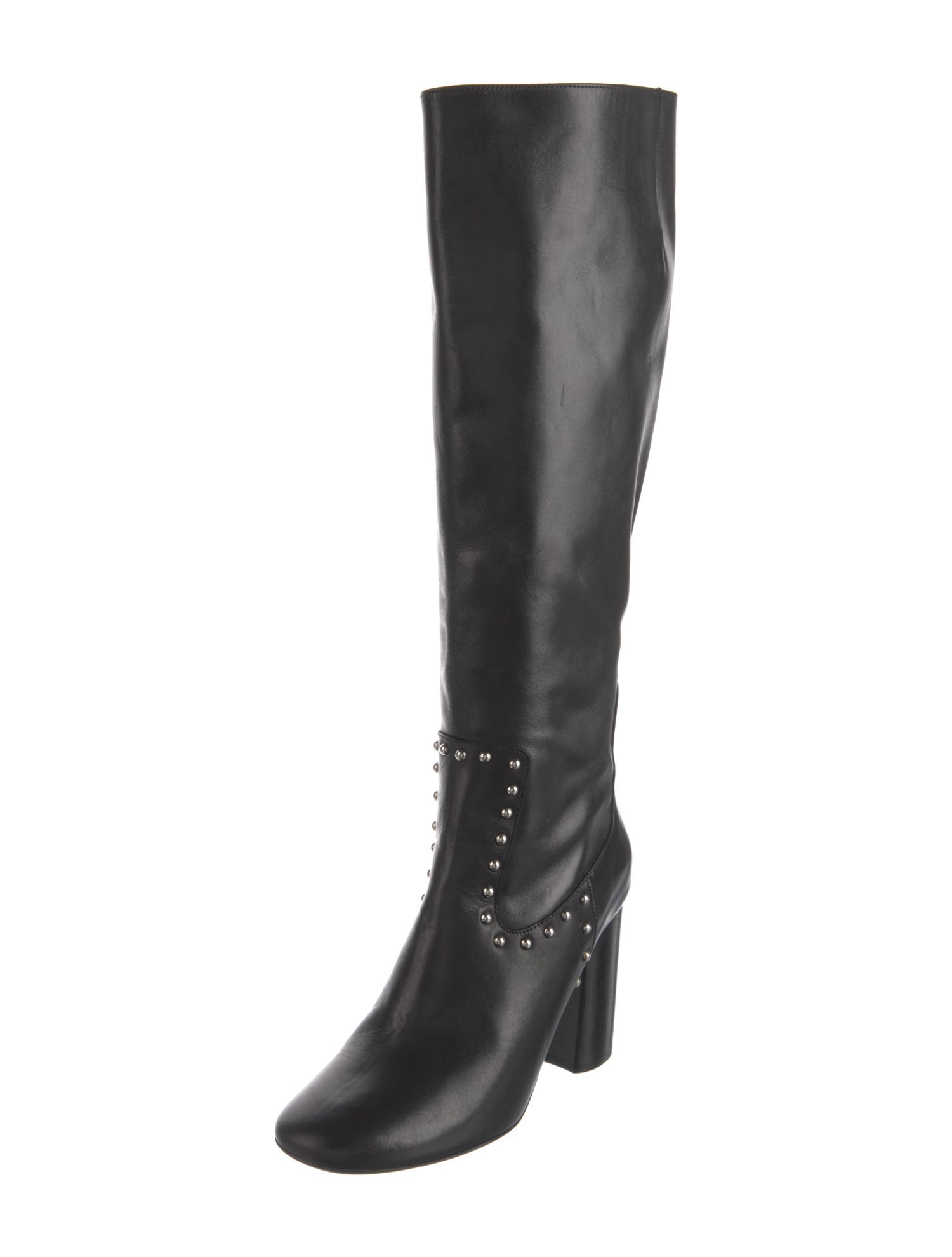 AllSaints Leather Studded Accents Boots